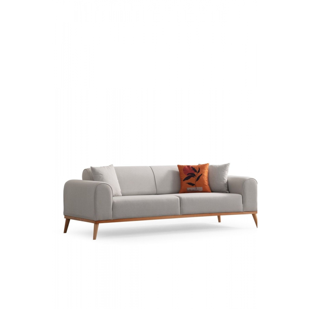 Rebul 3'lü Koltuk Krem