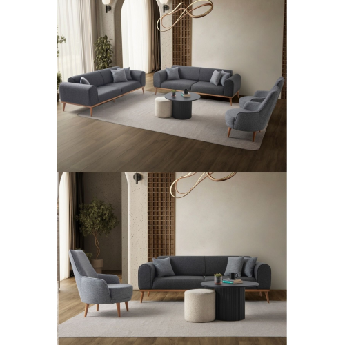 Rebull 3+3+1+1  Koltuk Takımı Antrasit