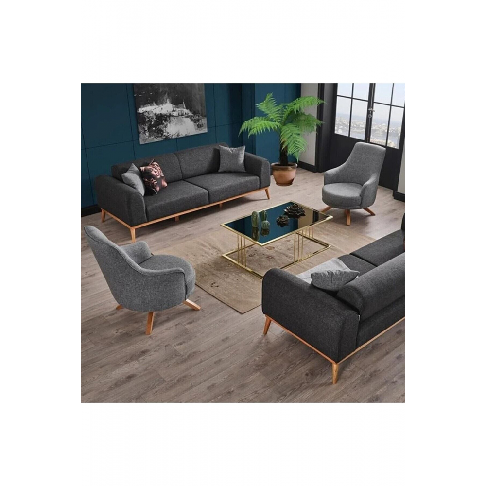 Rebul 3+3+1 Koltuk Takımı Antrasit