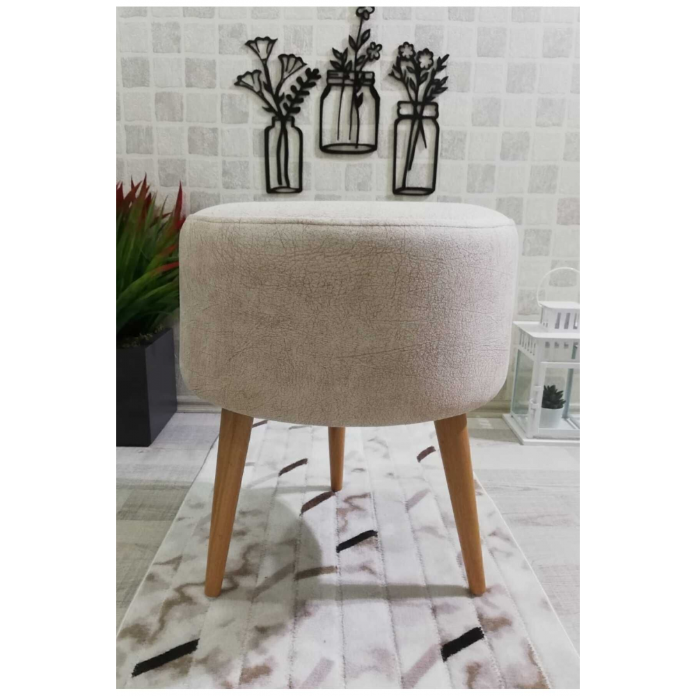 Yüksek Ayaklı Dekoratif Puf