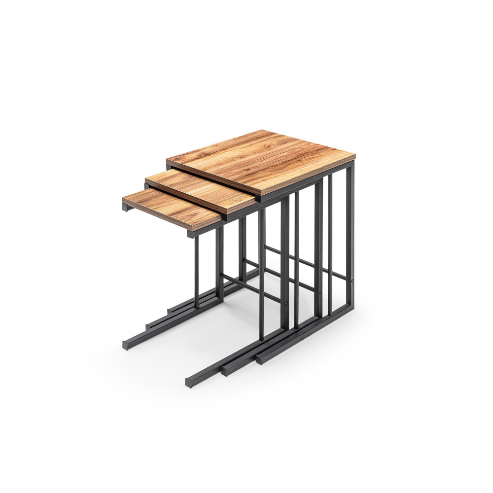 Zigon Sehpa, Metal Zigon Sehpa (3 LÜ C ZİGON SEHPA)