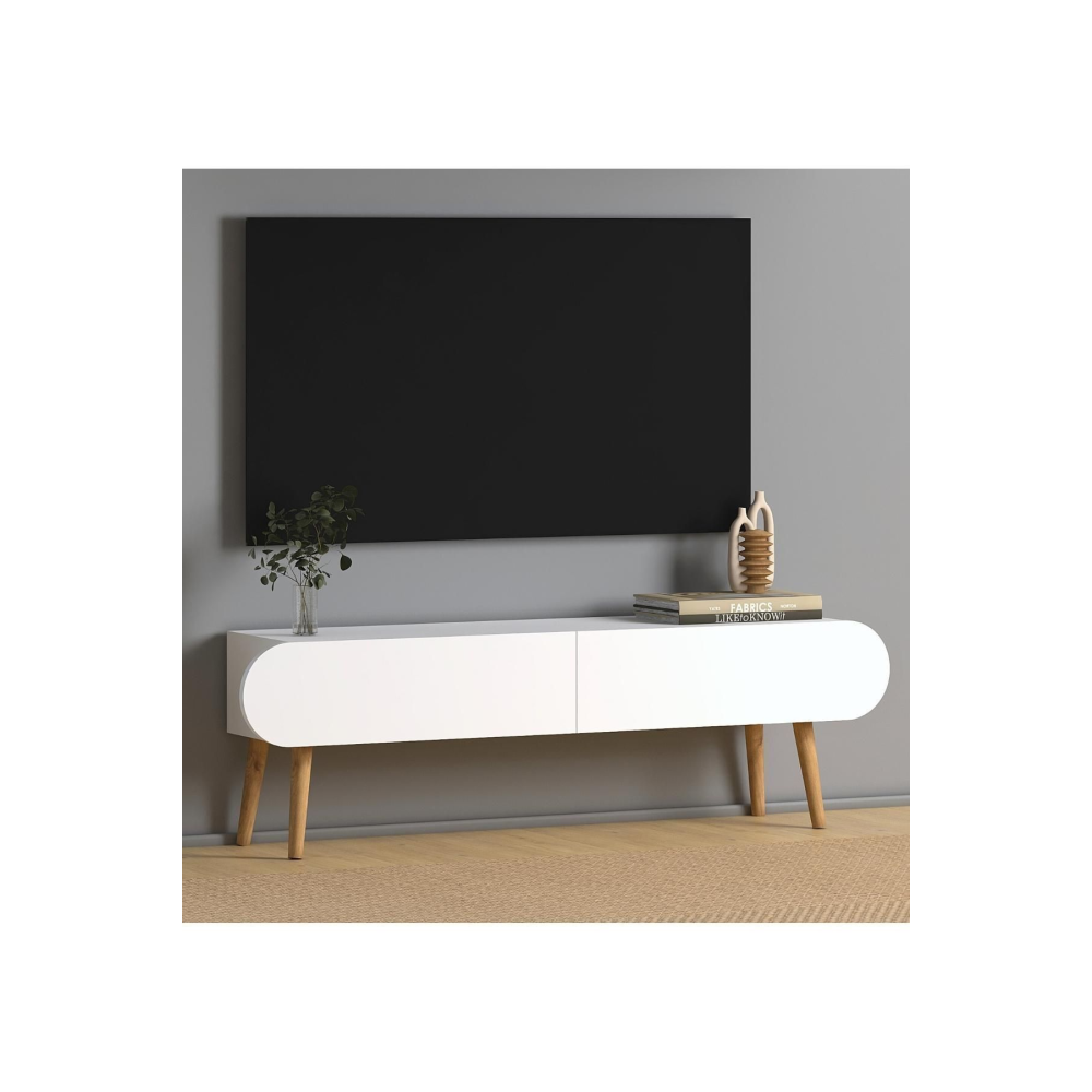 Lotus Tv Sehpası 120 Cm Beyaz