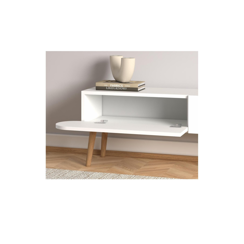 Lotus Tv Sehpası 120 Cm Beyaz