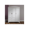 %100 Mdf Lisa 135cm 3 Kapaklı Dolap Meşe