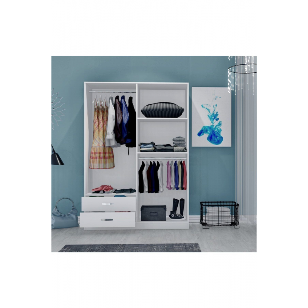 Novado 4 Kapı 2 Çekmeceli Gardrop