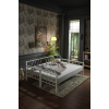 Glory Yavrulu Daybed Tek Ve Çift Kişilik Sedir Metal Karyola Beyaz