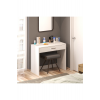 Arya Novella Mode Çekmeceli Beyaz Makyaj Masası/dresuar/çalışma Masası Make Up Desk