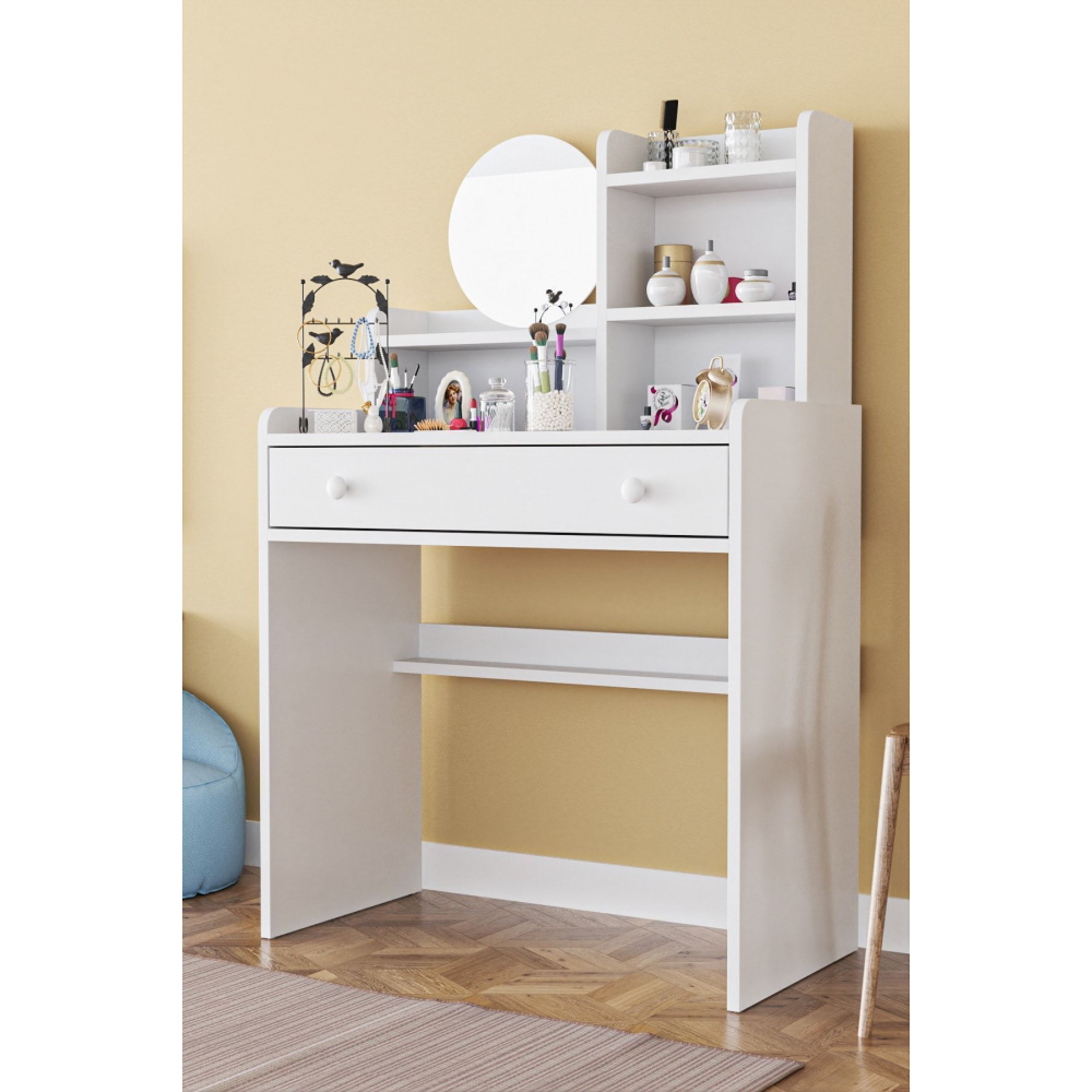 Kumru Tabureli Makyaj Masası