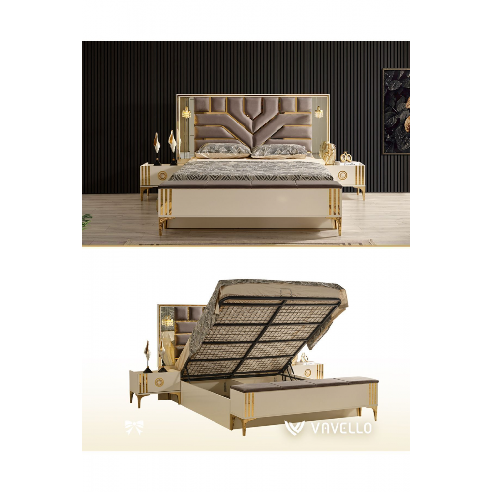 Madrid Krem (Aytaşı) Yatak Odası Takımı