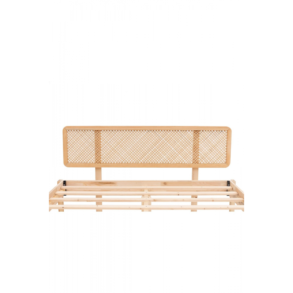 Doğal Ahşap Hazeran Karyola Başlığı