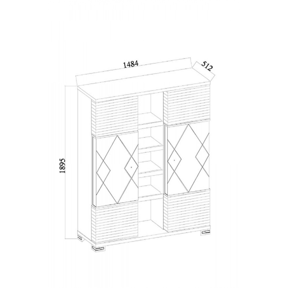 PETRA 2 KAPAKLI VİTRİN