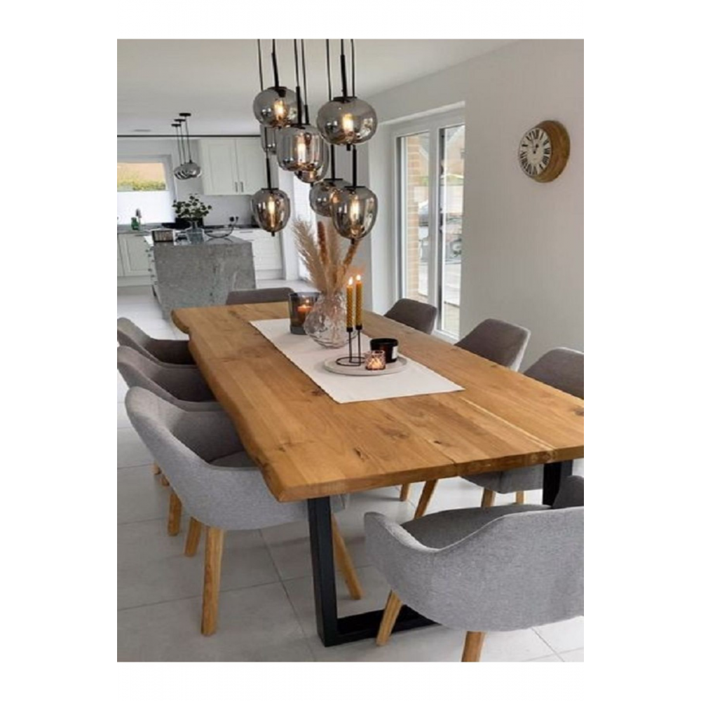 Doğal Ahşap Mutfak Yemek Masası 160x80