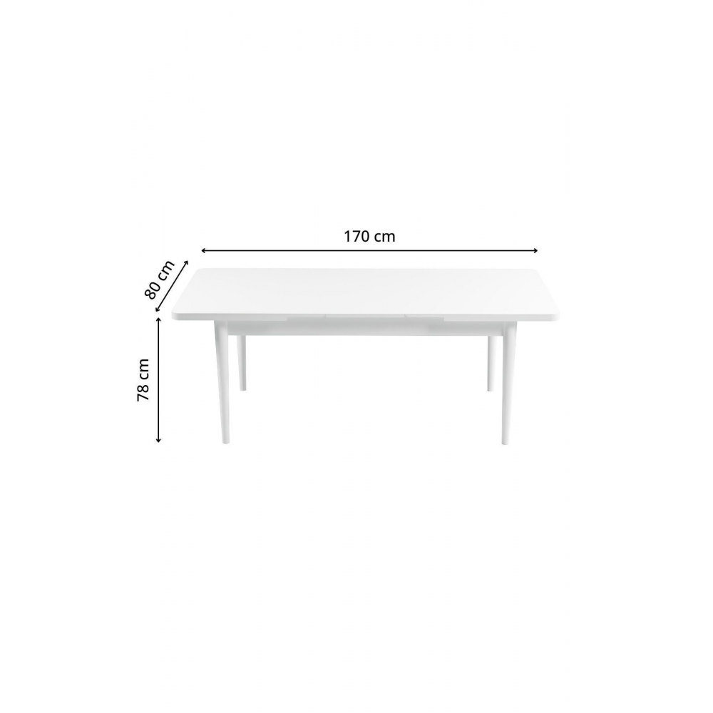 Yemek Masası Ahşap Masa Kelebek Masa Açılır Kapanır 6 Kişilik Masa