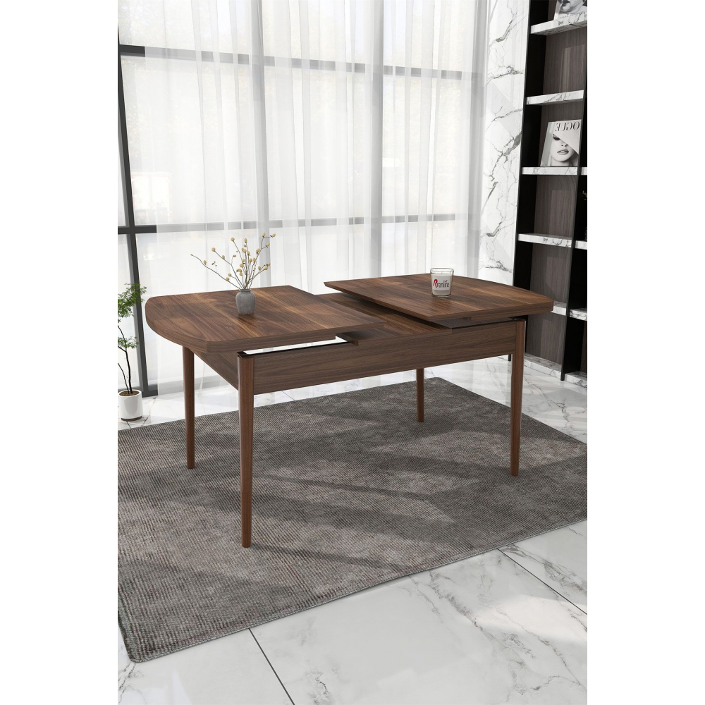 Yemek Masası Mutfak Masası Takımı Ahşap Masa Açılır Kapanır Masa 6 Kişilik Masa( Lüx Kemençe)