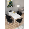 Arel Beyaz 80x132 Mdf Açılabilir Mutfak Masası Takımı 6 Adet Sandalye