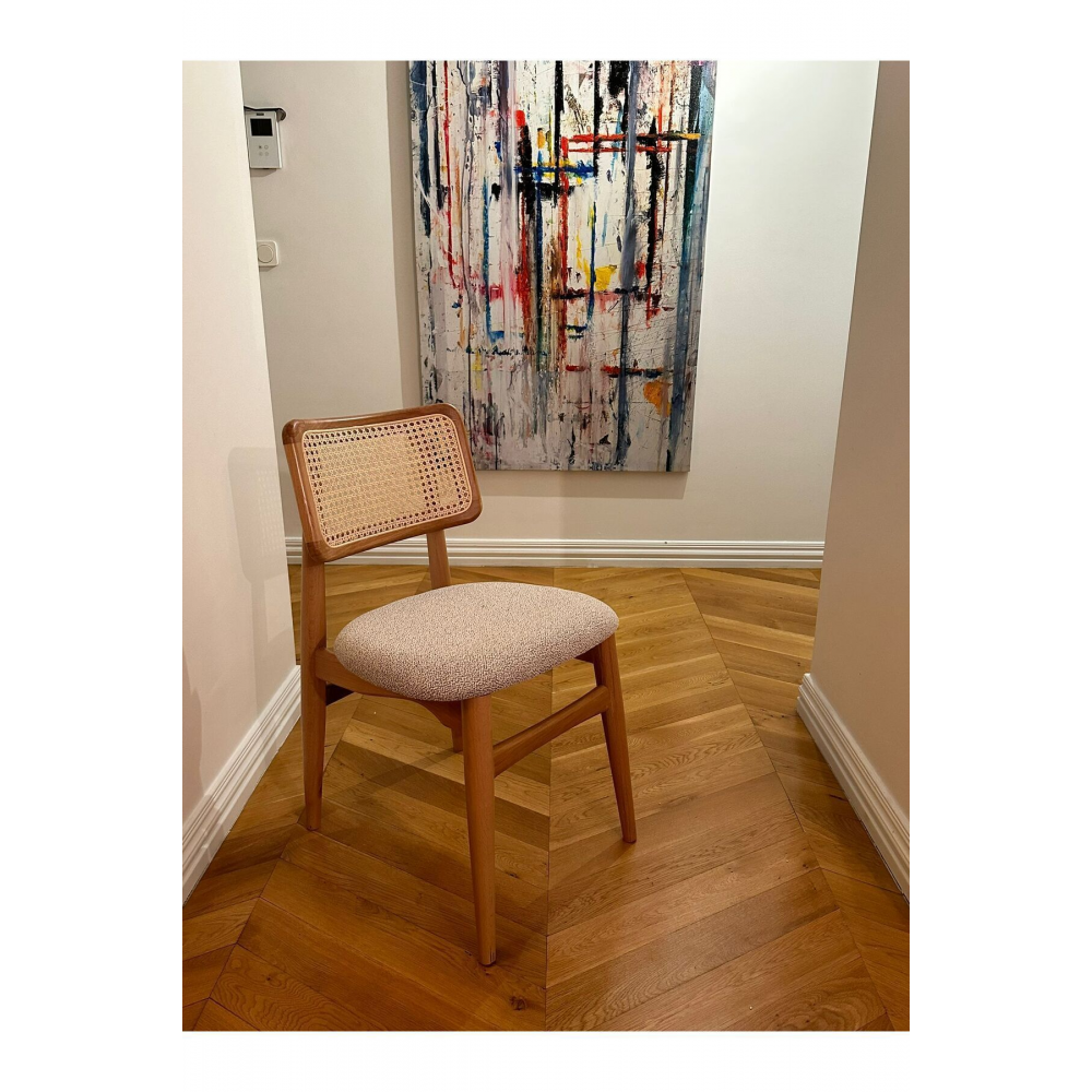 Hazeran Sandalye Ahşap Doğal Lüx Sandalye