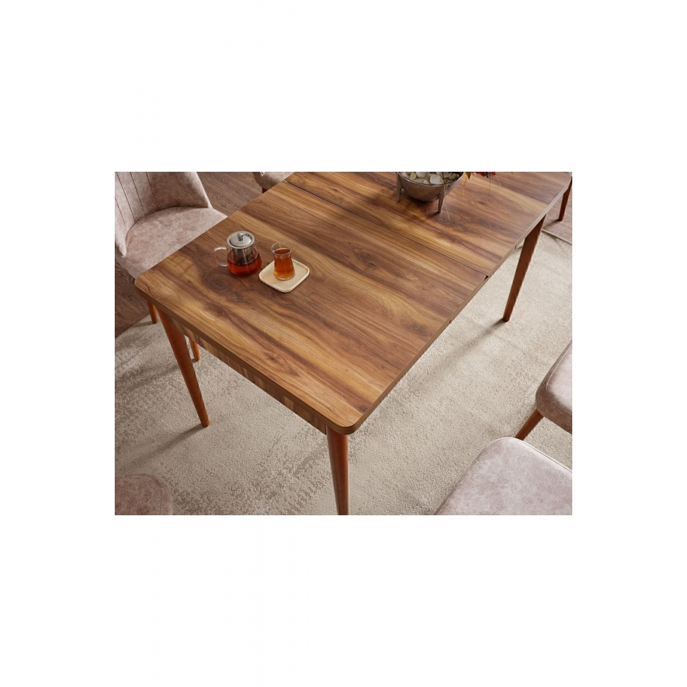 Inci Açılır 6 Kişilik Mutfak Masası Takımı Yemek Masası Takımı