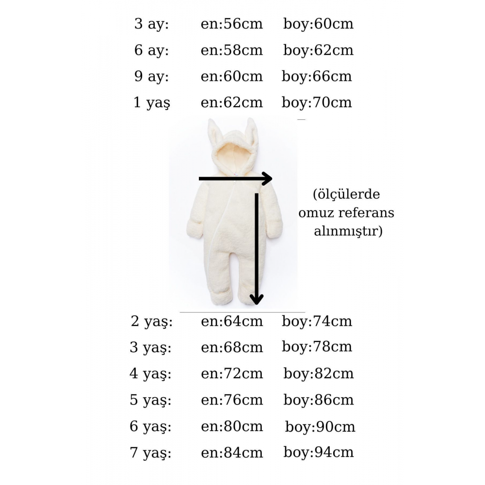 Kız Erkek Bebek Çocuk Peluş Kışlık Patikli Astronot Tulum