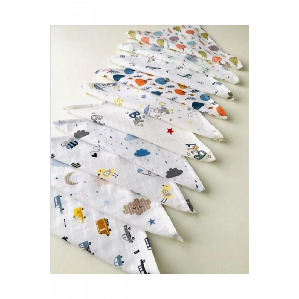 Müslin Bezi Ağız Mendili 8adet Unisex Ürünler