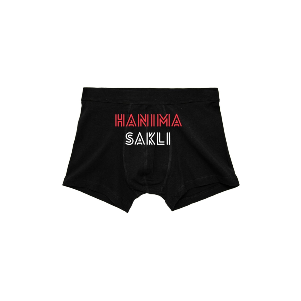 Hanıma Saklı Yazılı Baskılı Erkek\man Boxer