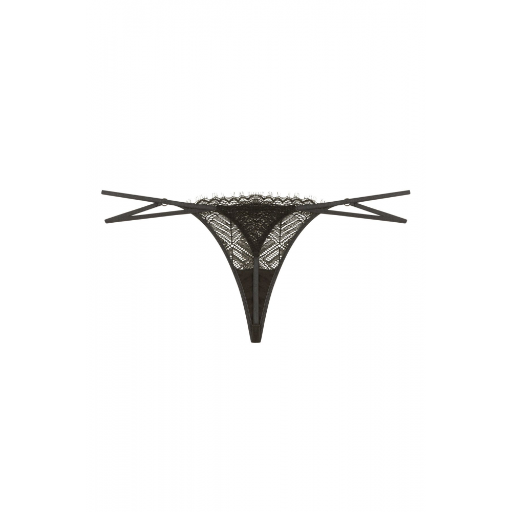 Siyah Mystere Tanga Külot - Privee Koleksiyonu