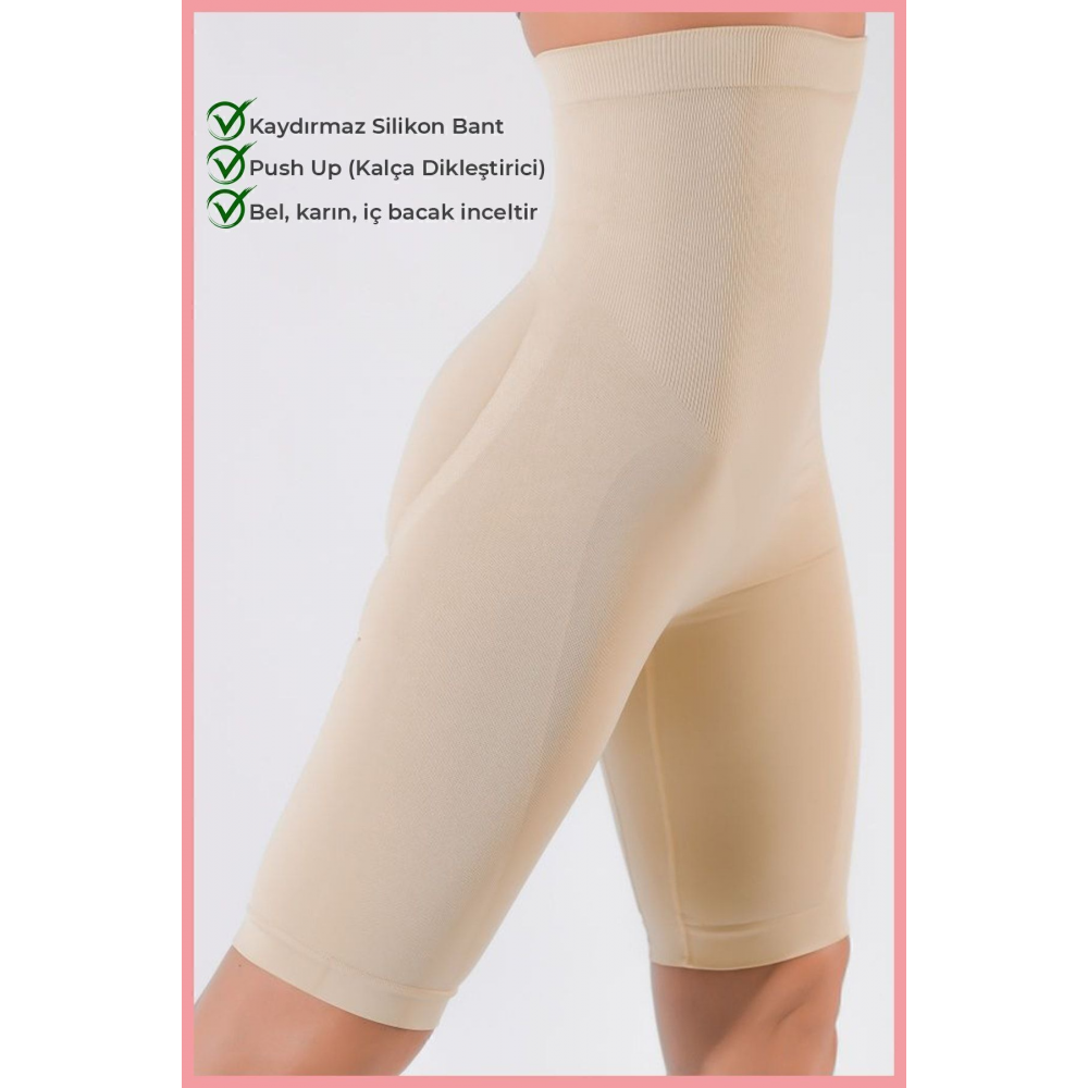 Bel Basen Kalça Rahim Toparlayıcı Doğum Sonrası Şort Korse Tayt Inceltici