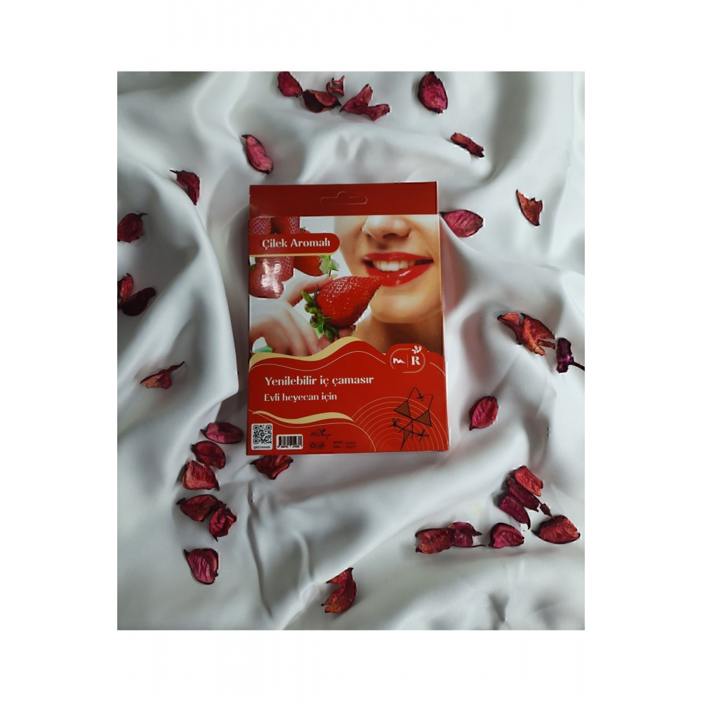 İKİLİ YENİLEBİLİR FANTAZİ İÇ ÇAMAŞIRI( ÇİLEK-ÇİKOLATA)