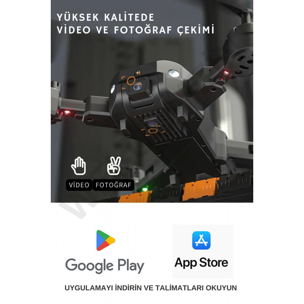 Astro 1080P HD Kameralı Drone Katlanabilir Taşıma Çantalı 4 Pervaneli Havada Stabil Kalma