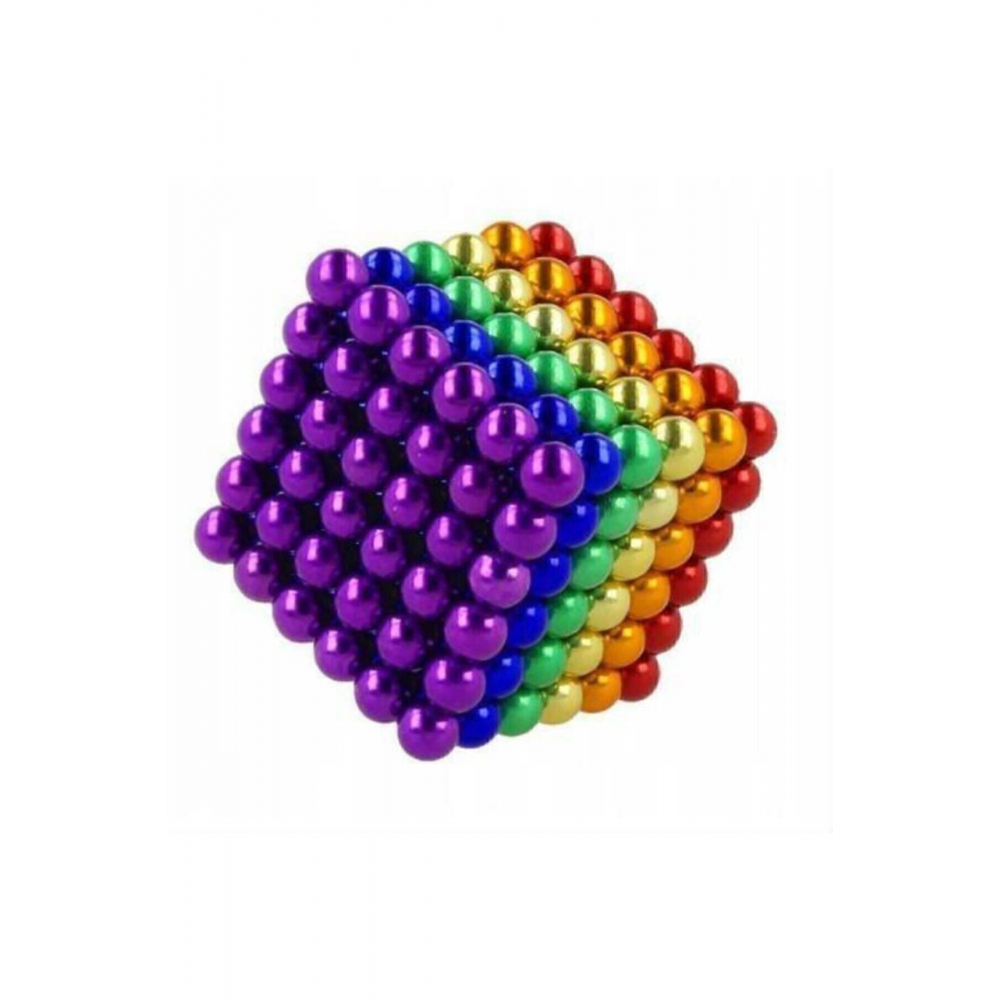 6 Renkli Mıknatıslı Küp 5mm 216 Adet Sihirli Manyetik Toplar