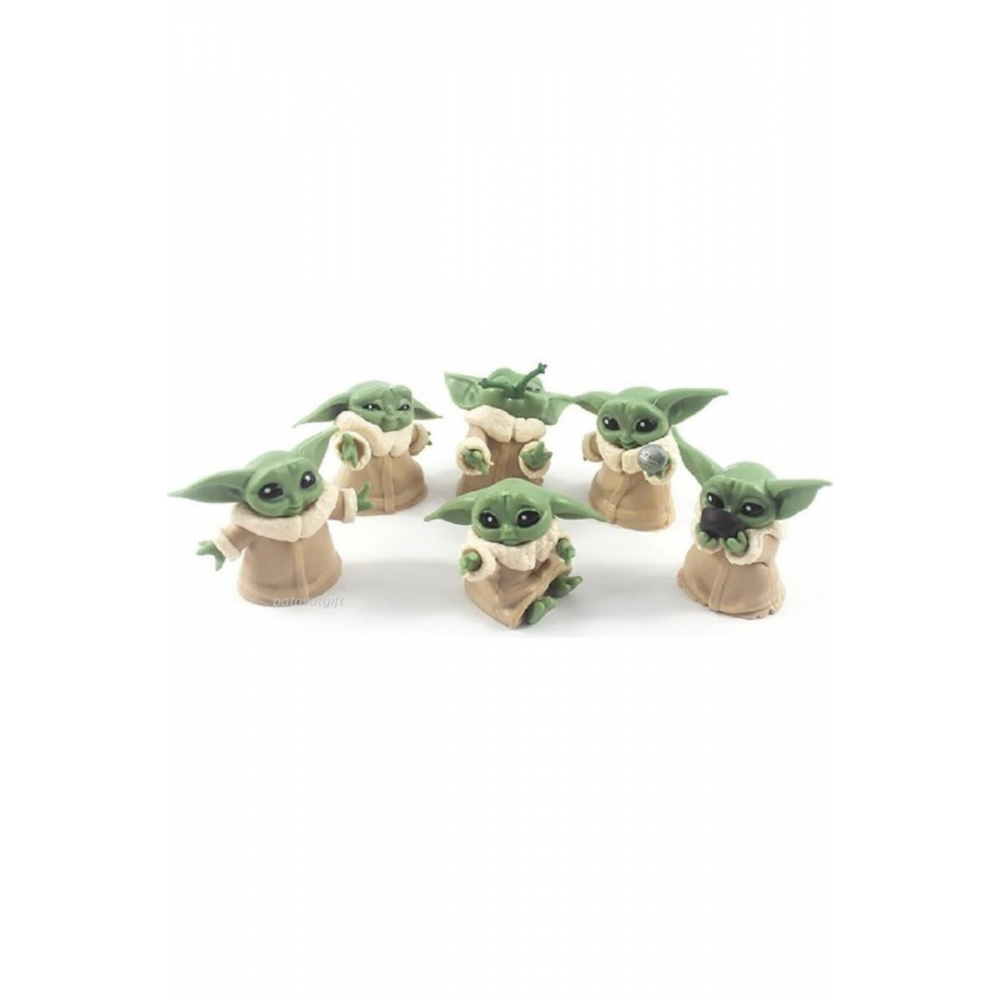 Baby Yoda 6lı Set Figür Biblo 6 Adet Figür Glrshop