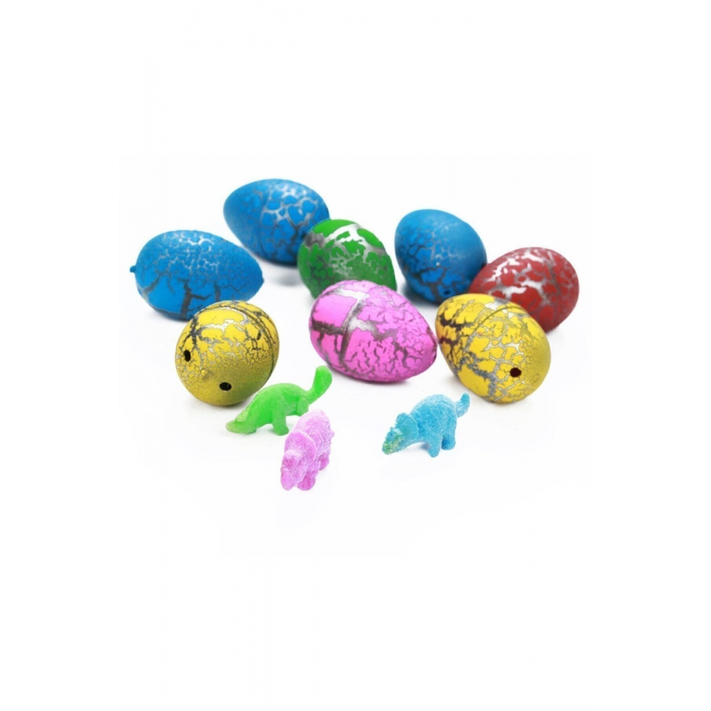 Dinazor Animal Yumurtası Renkli Çatlayan Yumurtalar Ve Büyüyen Hayvanlar 6 Adet Oyuncak
