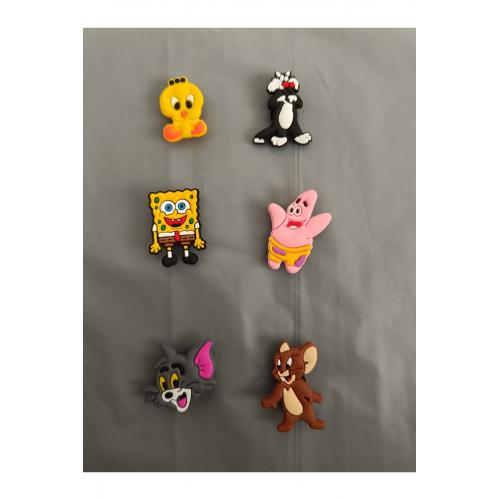 Terlik süsü Jibbitz 6`lı özel Figürler