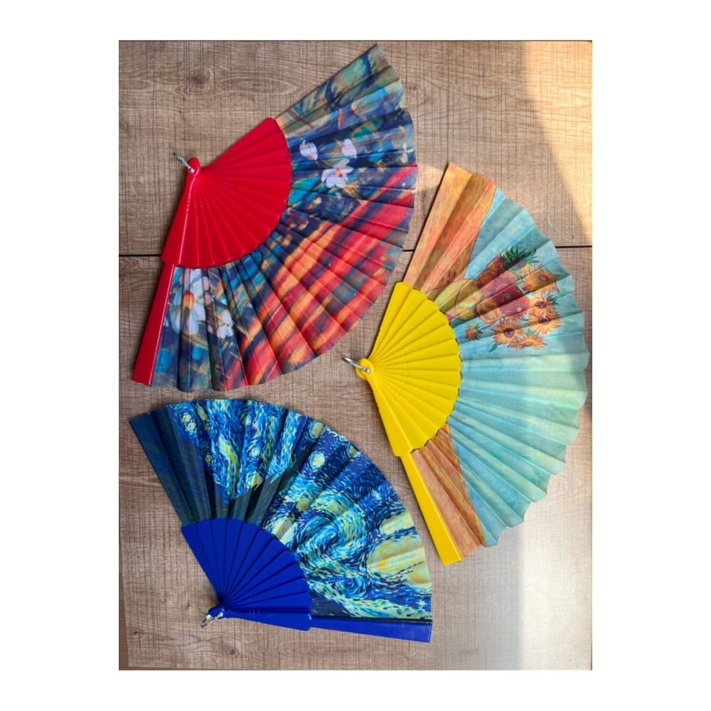 Van Gogh Aycicegi Tablosu Yelpaze | Dekoratif | Hediyelik |