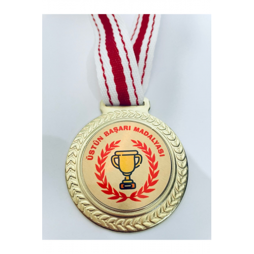 1 Adet Üstün Başarı Madalyası - Dijital Baskılı Madalya