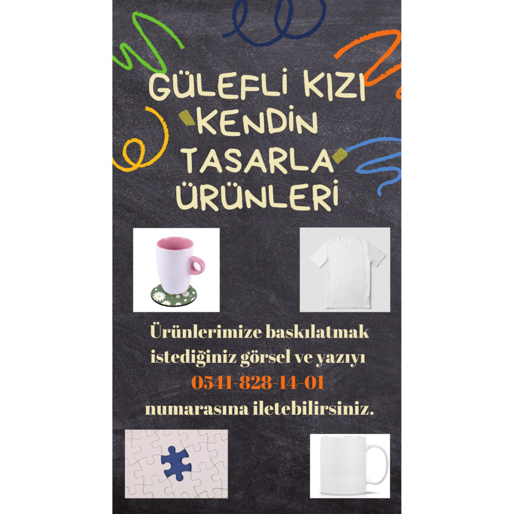 Kişiye Özel Baskılı Kendin Tasarla Madalya