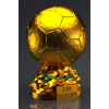 İSMİNİZE ÖZEL FIFA BALLON D'OR MAKETİ GOLD KAPLAMA 15 CM HEDİYELİK
