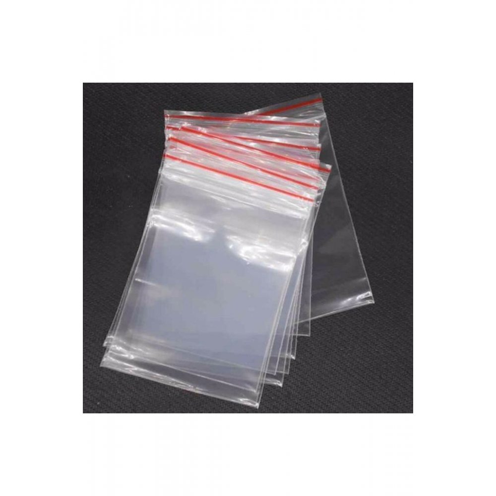 200 Adet 9x11 Cm Kilitli Poşet , Kilitli Naylon Torba , Şeffaf Ambalaj Poşeti , Kına Çerez Poşeti
