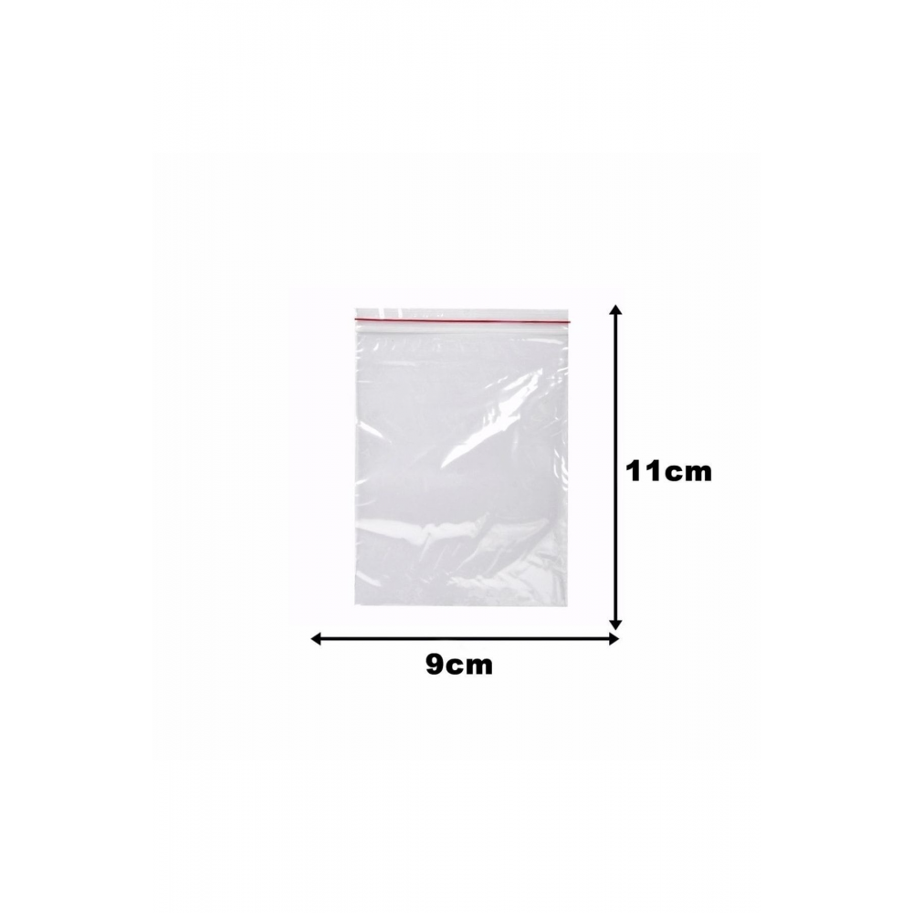 200 Adet 9x11 Cm Kilitli Poşet , Kilitli Naylon Torba , Şeffaf Ambalaj Poşeti , Kına Çerez Poşeti