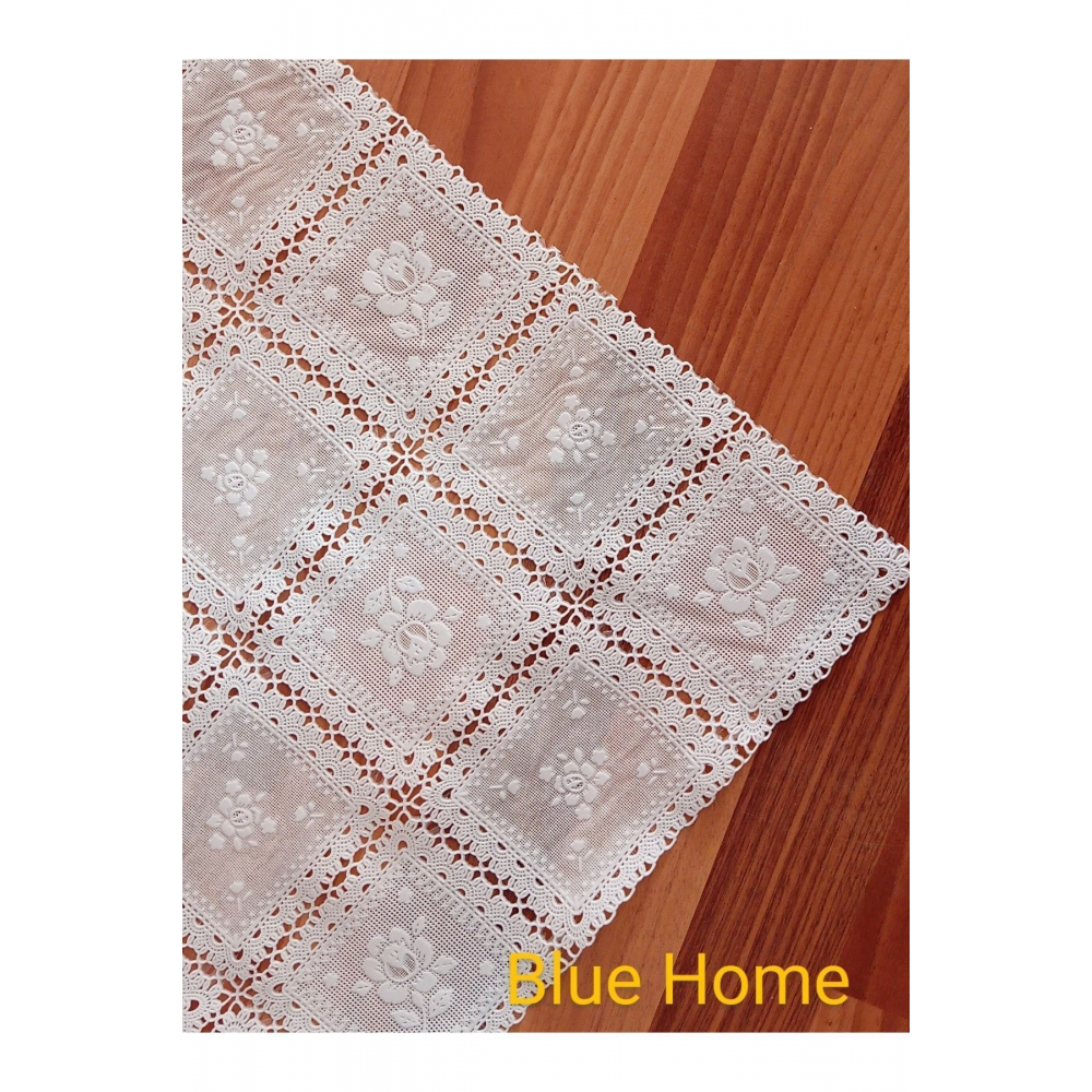 Dantel Pvc Buzdolabı Raf Örtüsü/kaymaz Dolap Raf Ve Çekmeçe Örtüs 1 Mt/kare Çiçek 11