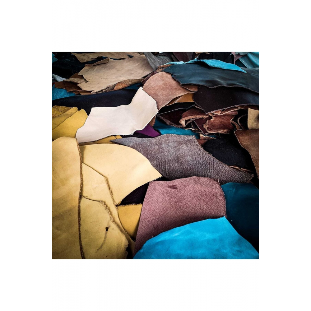 Hakiki Deri Karışık Parça Çok Amaçlı Deri 1 Kg