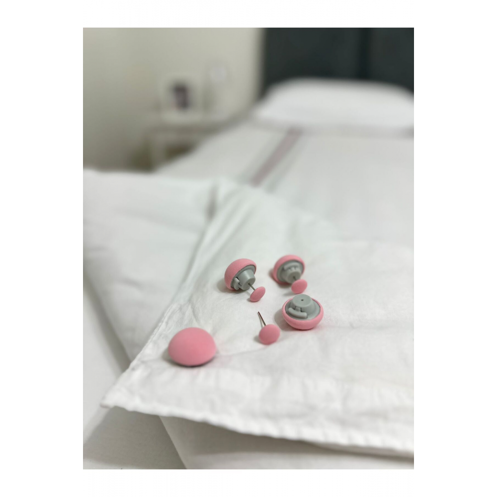 4 Adet Pembe Yorgan Kılıfı Ve Çarşaf Tutucu Sabitleyici Yastık Nevresim Sabitleyici Düzenleyici