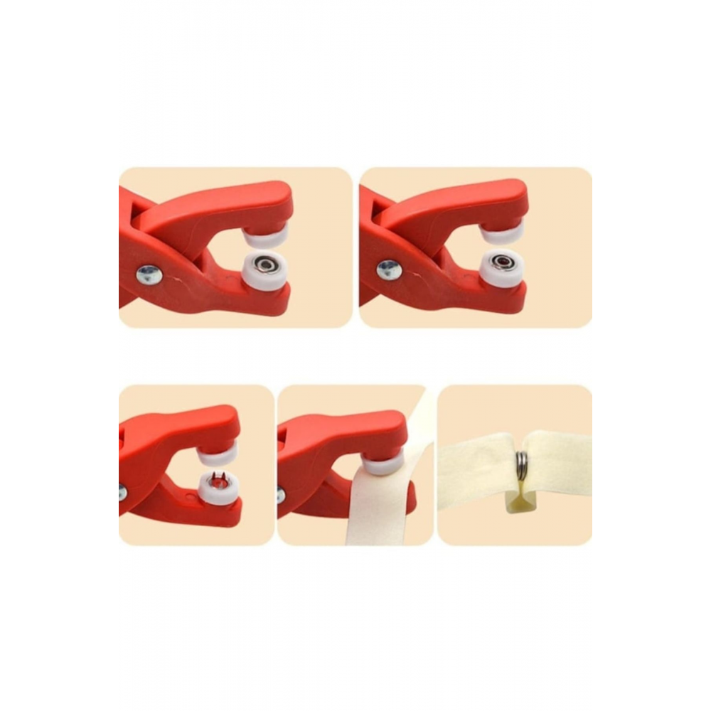 Çıt çıt takma çakma makinesi ve 100 adet çıt çıt