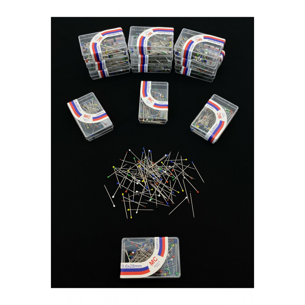 200 Adet Toplu İğne, Türban Eşarp Başörtüsü Şal Düğün Nikah Nişan Kına Sünnet Takı İğnesi İğnelik