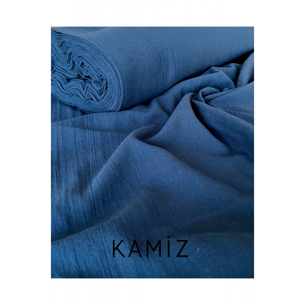 Lacivert Şile Bezi Organik Kumaş-%100 Pamuklu Şile Bezi