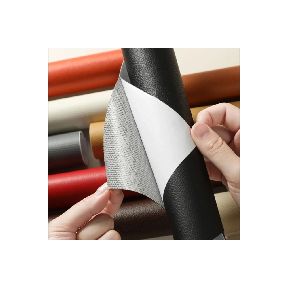 Yapışkanlı Siyah Suni Deri 1 Adet 100 Cm X 140 Cm