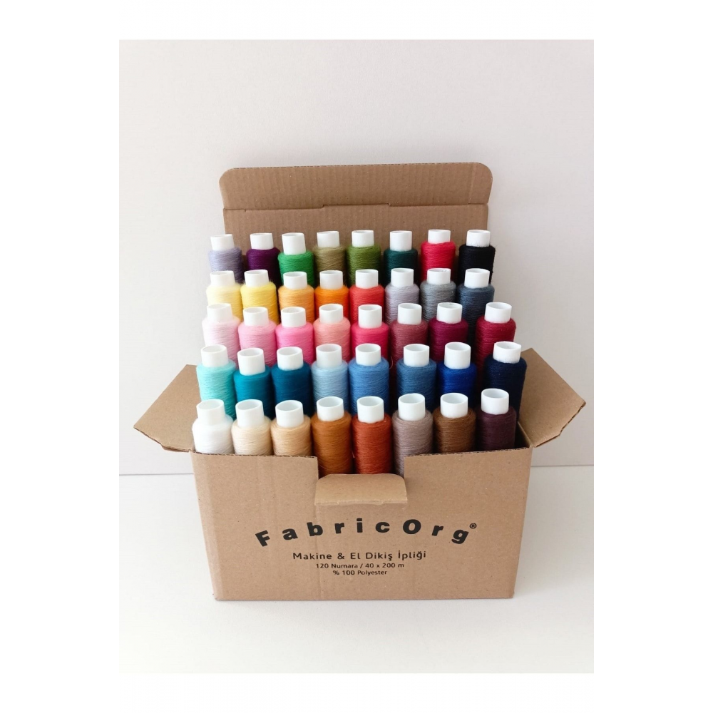 200 M X 40 Renk 120 Numara Makine & El Dikiş Ipliği Seti