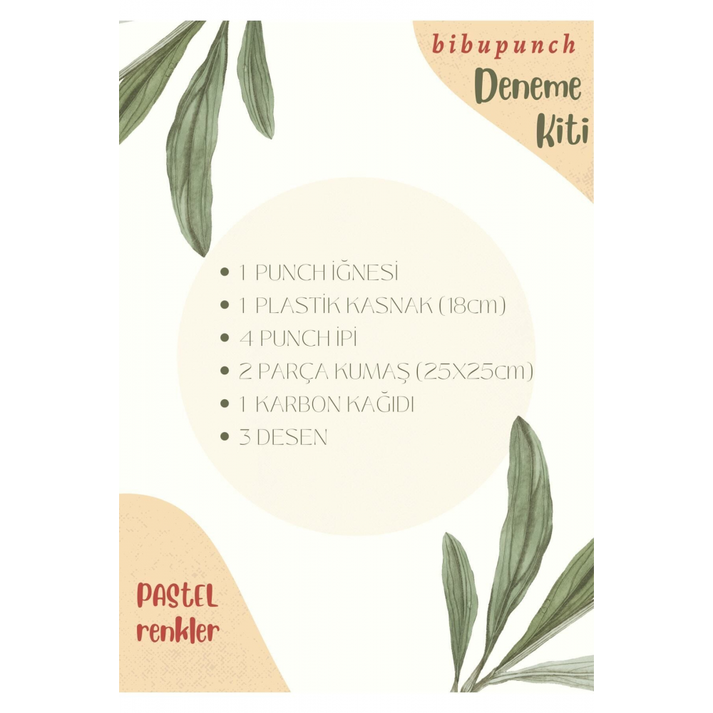 Deneme Seti (PASTEL RENKLER) - Punch Nakışını Merak Edenler Ve Denemek Isteyenler Için Deneyim Kiti