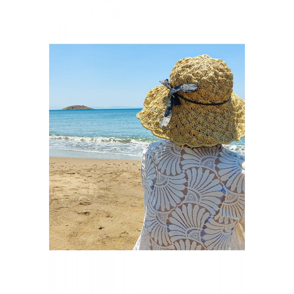 Kağıt Ip Hardal El Örgü Ipliği