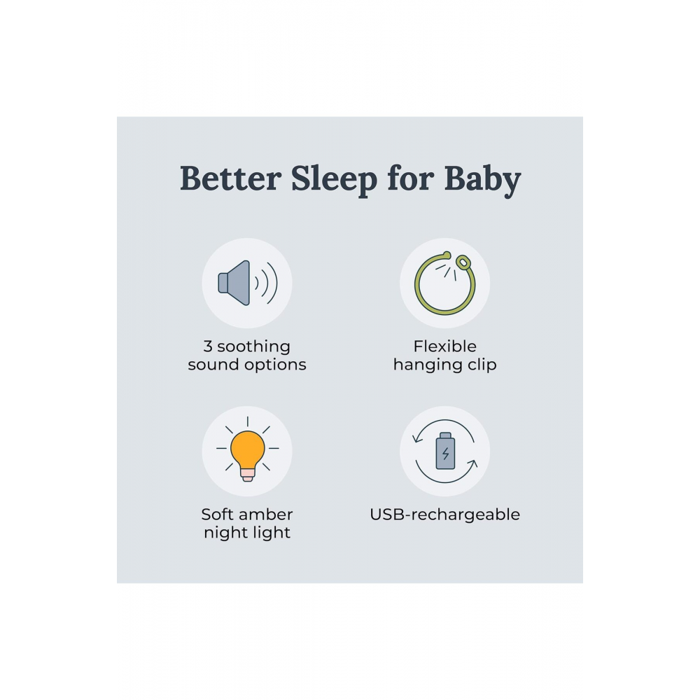 bebek için taşınabilir beyaz gürültü ses makinesi