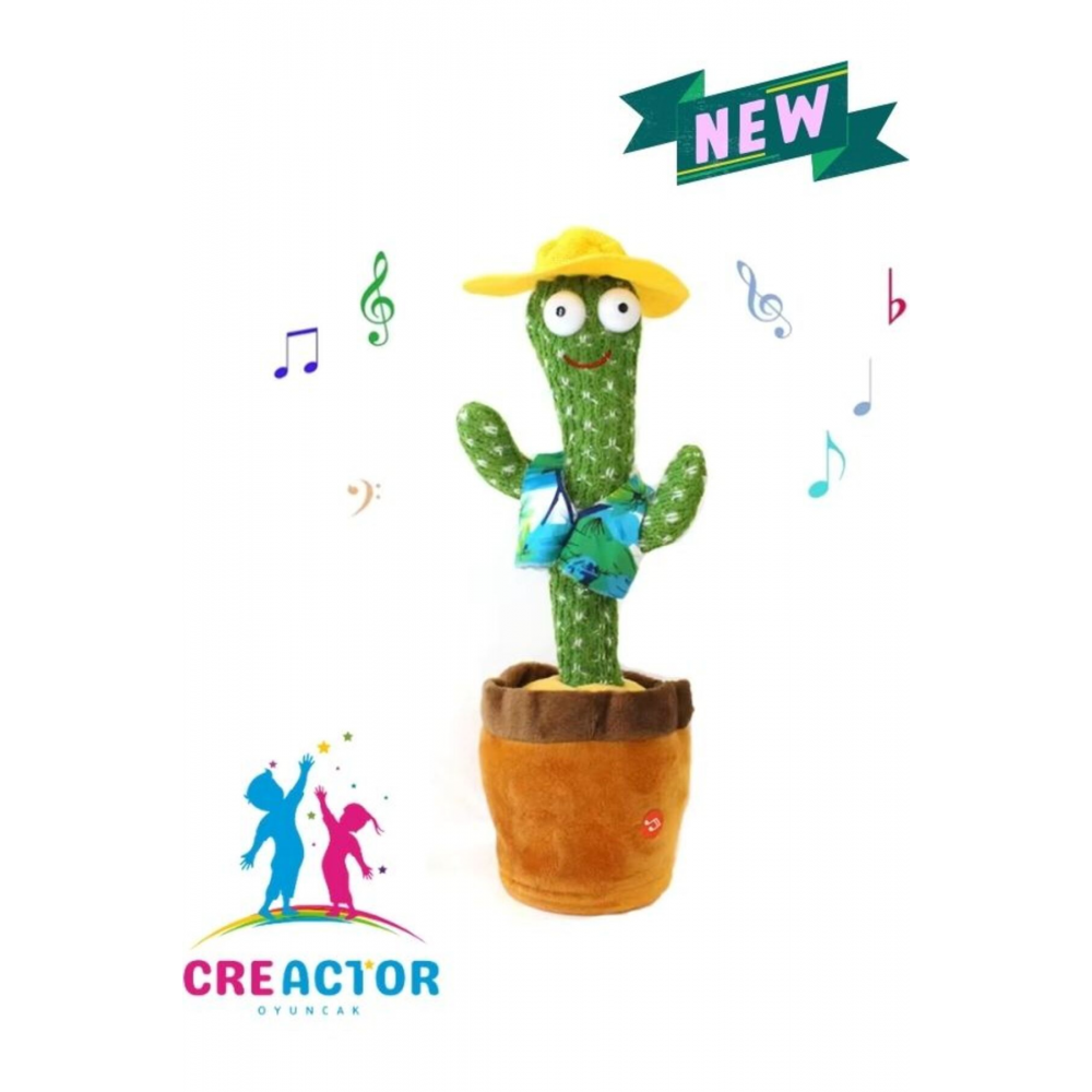 Konuşan,dans Eden,şarkı Söyleyen Peluş Kaktüs Oyuncak Doğum Günü TOYS